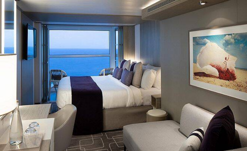 Edge Stateroom with Infinite Veranda (Partial) – [E3]