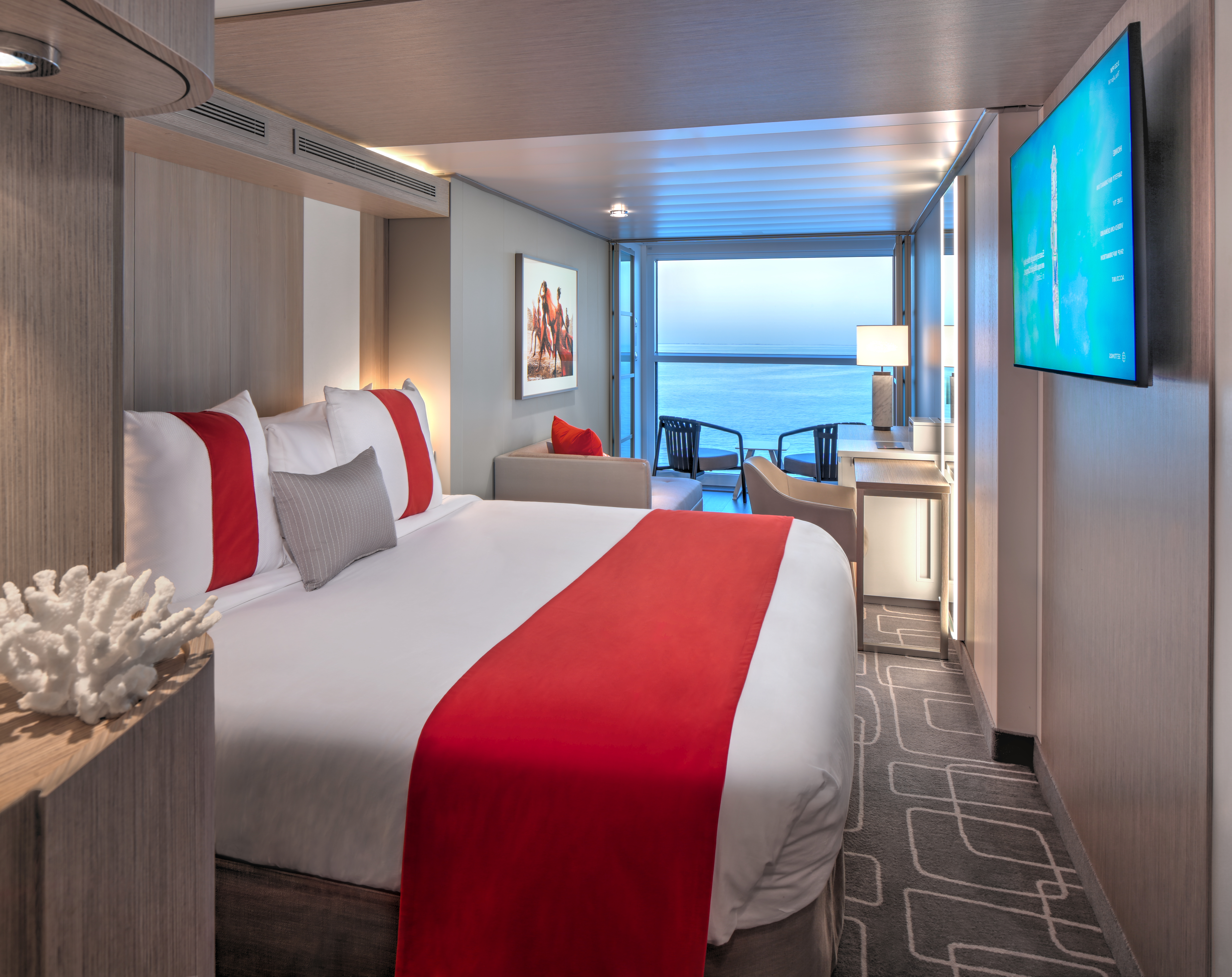 Edge Stateroom with Infinite Veranda (Partial) – [E3]