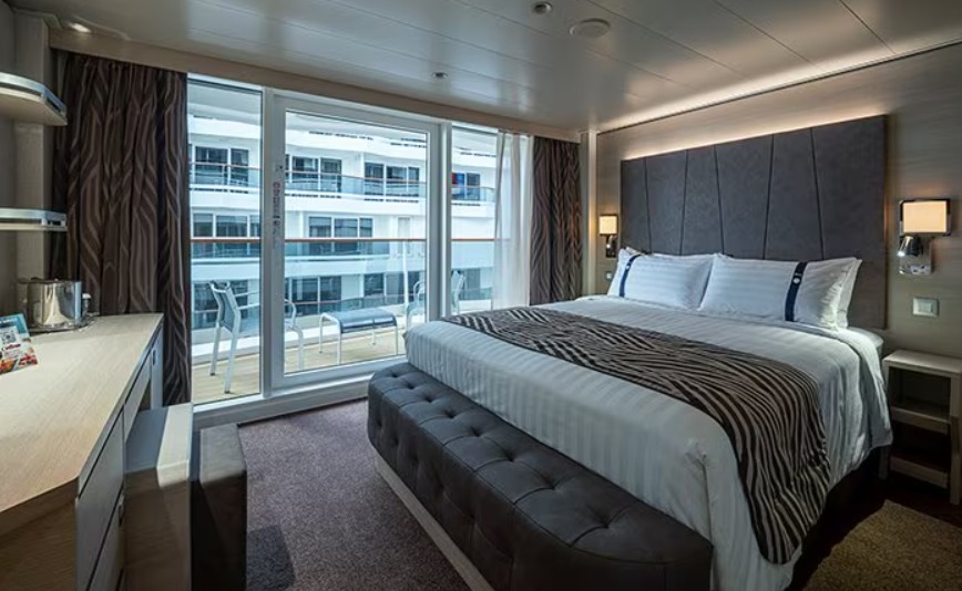 Deluxe kajīte ar balkonu, skats uz Promenādi-[PR3]