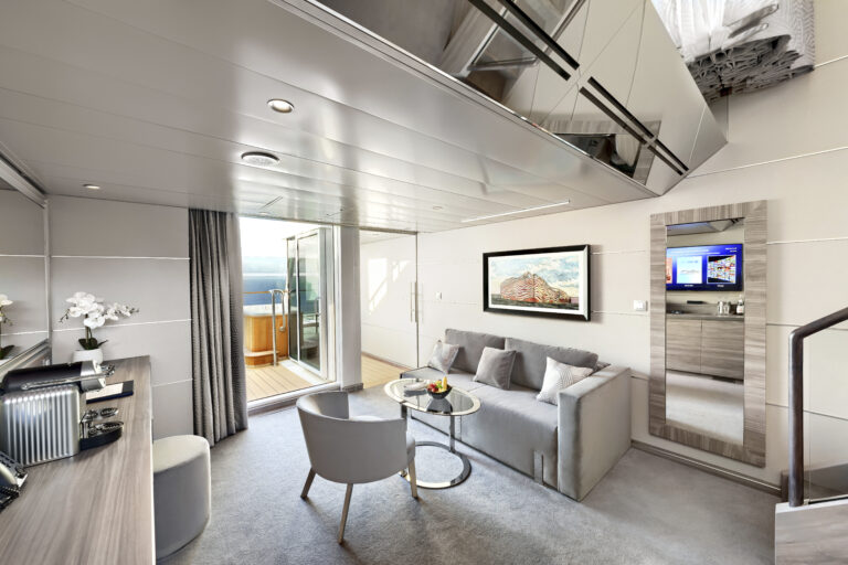 MSC World Europa, MSC Yacht Club Duplex Suite with Whirlpool bath (YJD)